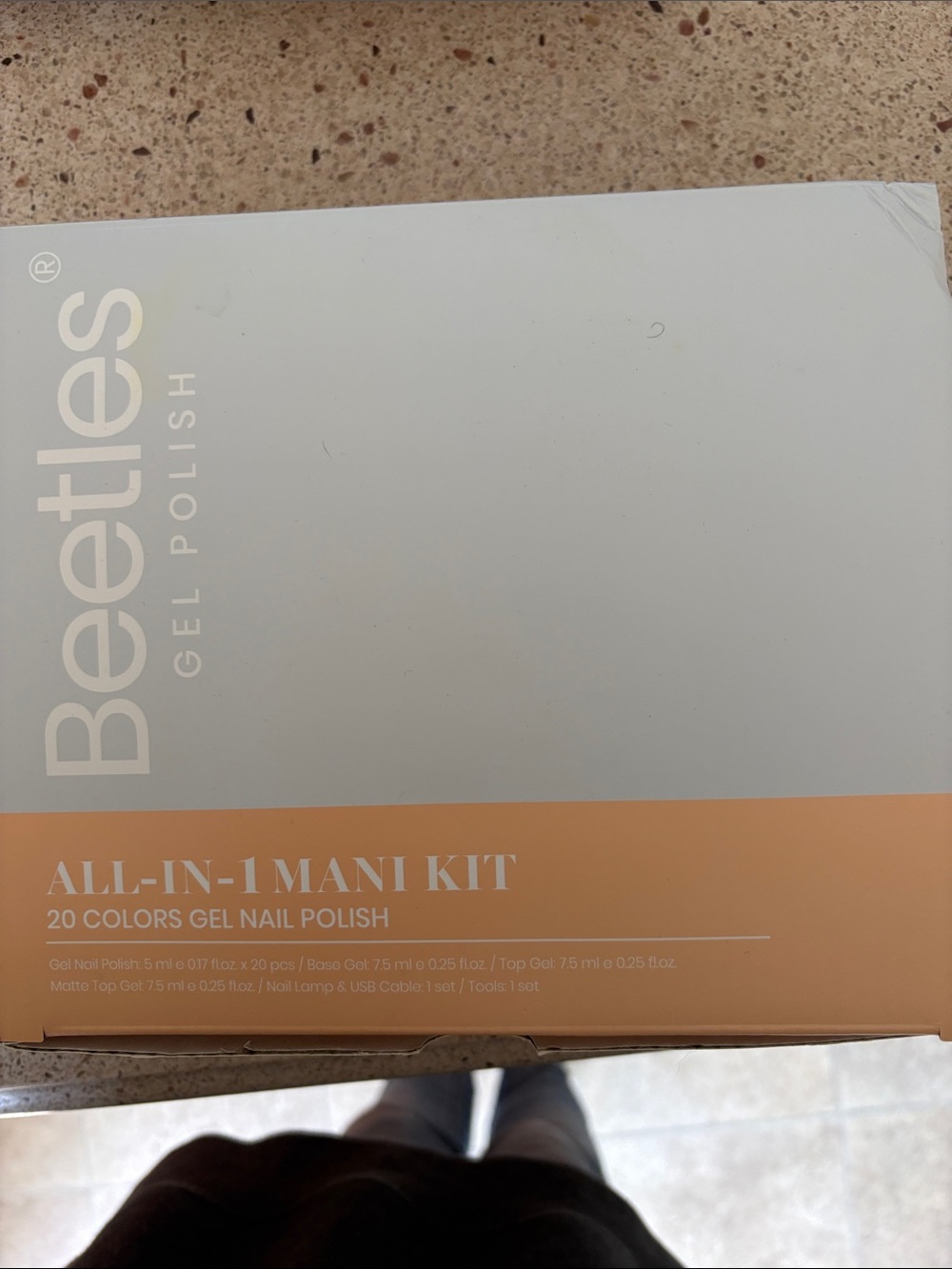 Beetles All-In-1 Mani Kit Gel Polish - White & Peach Shades
